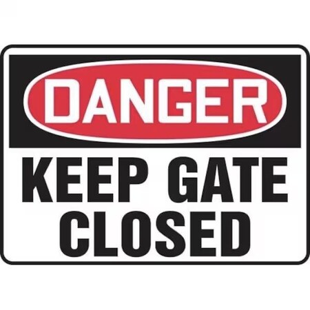 Accuform OSHA DANGER SAFETY SIGN KEEP GATES MADM054XV MADM054XV